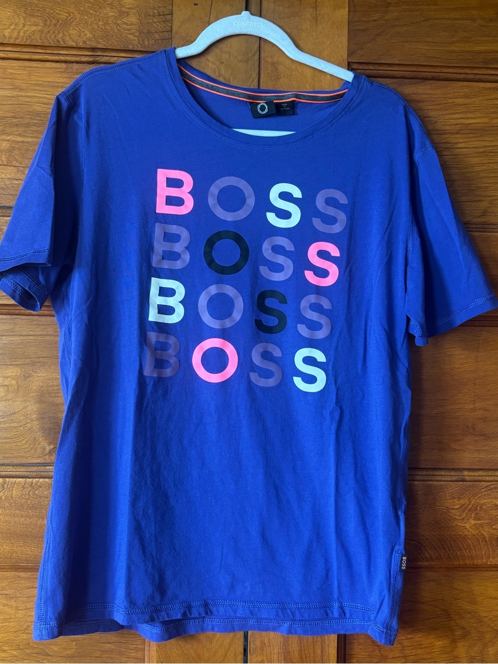 BOSS Men’s Purple Logo Graphic T-Shirt
